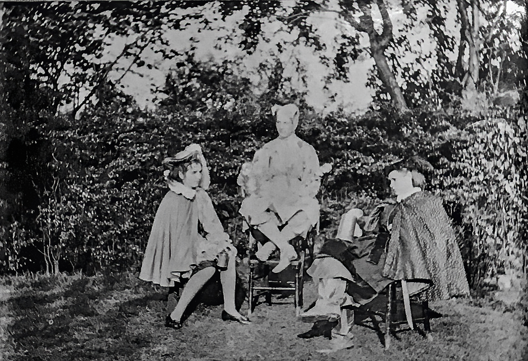 1899 Twelfth Night - Rightmost - Helene as Sir Toby Belch